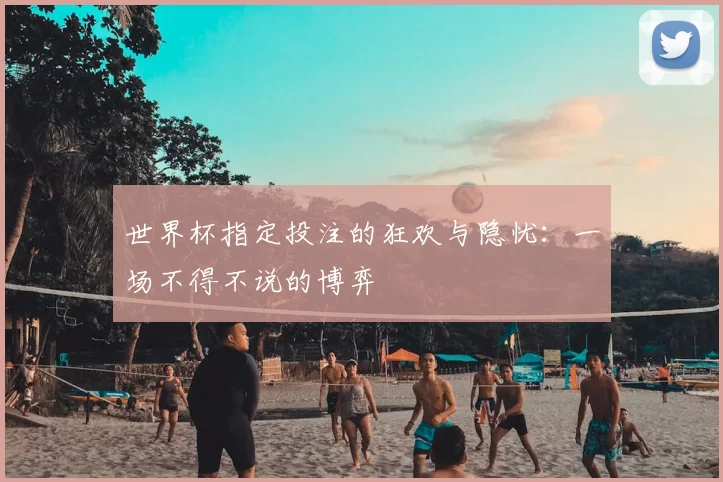 世界杯指定投注的狂欢与隐忧：一场不得不说的博弈