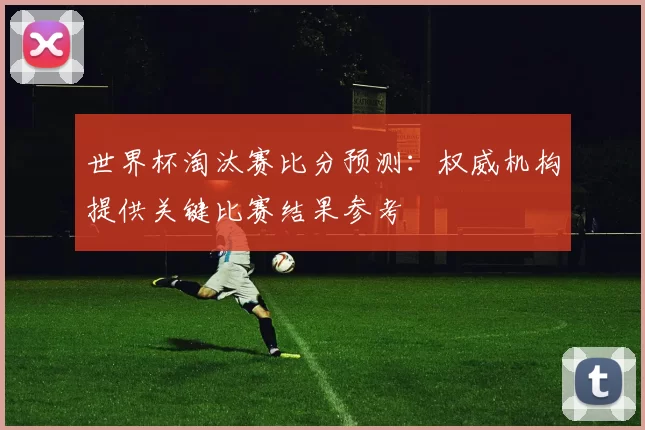 世界杯淘汰赛比分预测:权威机构提供关键比赛结果参考